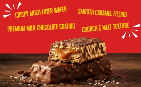 BAKEMATE Snap It Milk & Choco Caramel and Cereal Center in a Milk Choco Treat Caramels Gift Pack (600 g) - Image 4
