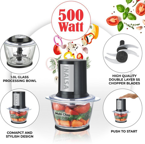 Inalsa Multi Chop Electric Vegetable Fruit Chopper Price in