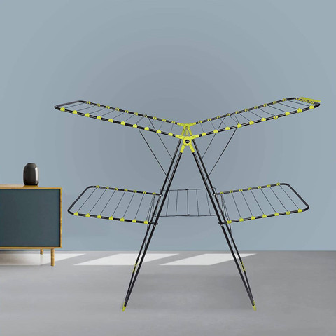 Cloth Hanger Mobidry Bathla Steel Floor Cloth Dryer Stand Mobidry