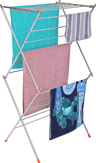 Homwell Steel Floor Cloth Dryer Stand Heavy Duty Stainless Steel