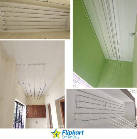 Flipkart SmartBuy Steel Ceiling Cloth Dryer Stand Pipe X Feet