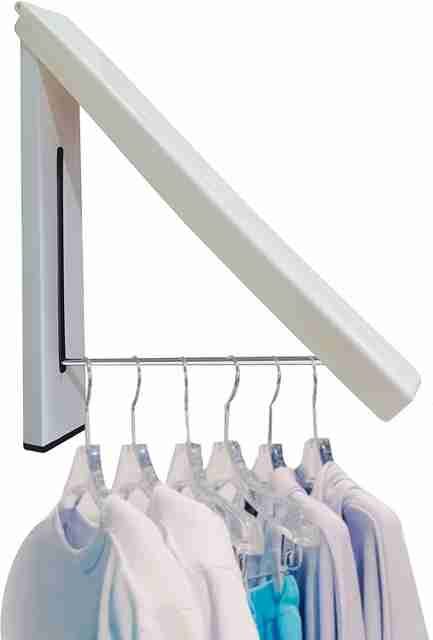 TRINGDOWN Plastic Floor Cloth Dryer Stand Retractable Clothes Rack