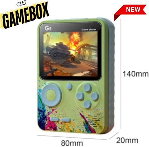 G5 Gamebox,2 Players Gamepad:Video Game for Kids, 500 in 1 Retro