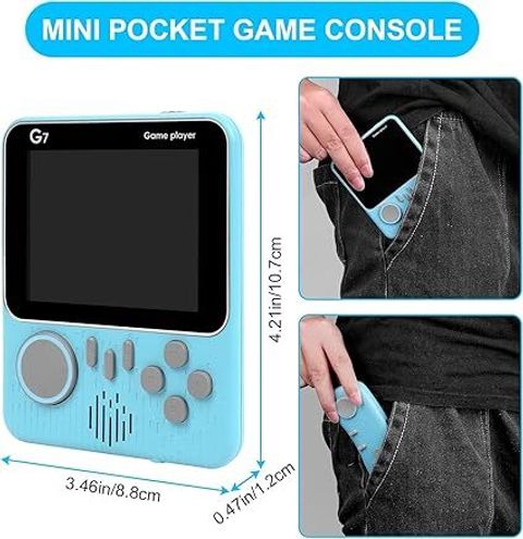G7 Handheld Game Console 666 In 1 Preloaded Games Rechargeable