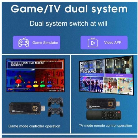 Android Box Gaming Android TV: Game Box 8k Ultra HD Set-Top Box with Dual System Retro ...