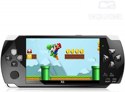 TECHZONE 32 Bit PSP Video Game with Super Mario, Taken-3 and Many