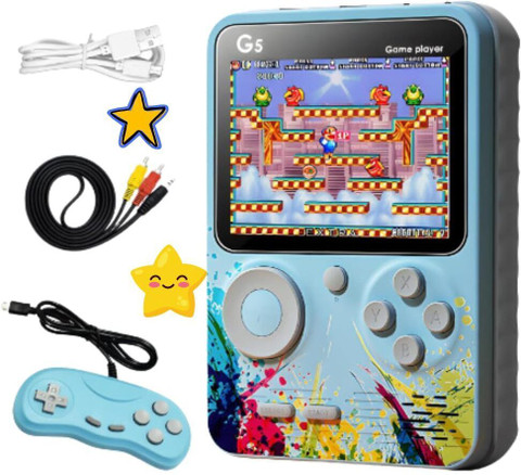 ♥SPECIAL✽70sVintageITEM5点セット♥ G5 Gamebox,2 Players Gamepad:Video Game for Kids, 500 in 1 Retro