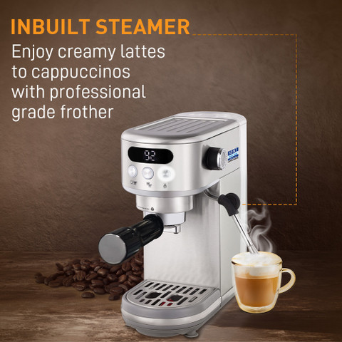 KENT Coffee Maker 1400W|High Pressure Steam for Coffee |In-Built