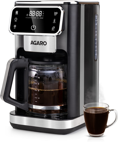 AGARO Primo Drip Coffee Maker with Adjustable Temperature timer