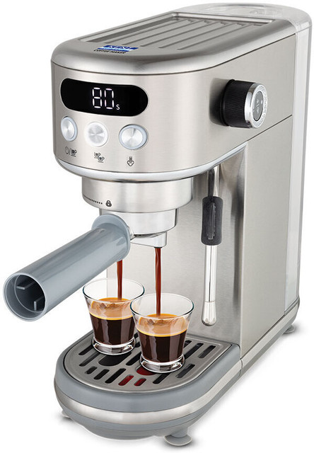KENT Coffee Maker 1400W|High Pressure Steam for Coffee |In-Built Steamer  for Frothing Cups Coffee Maker
