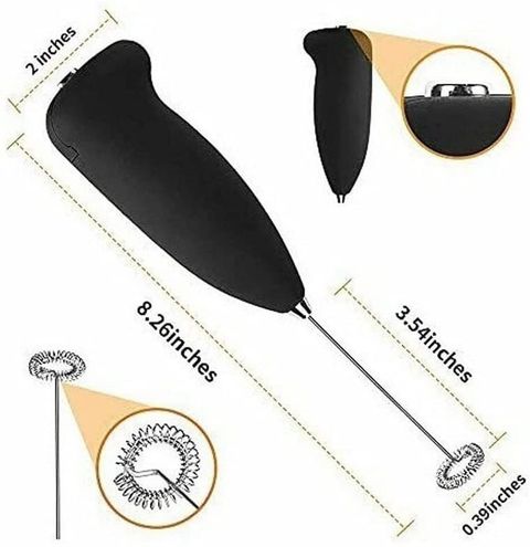 Pramukhs 50W Electric Hand Mixer Coffee Frother Whisk (Battery Included) Personal Coffee Maker (Black) - Image 5