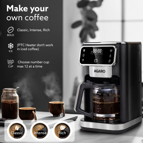 AGARO Primo Drip Coffee Maker with Adjustable Temperature timer - Main Image
