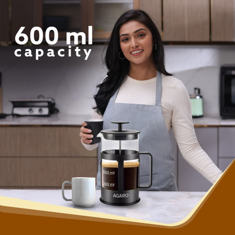 French Press Coffee And Tea Brewer AGARO Delite French Press