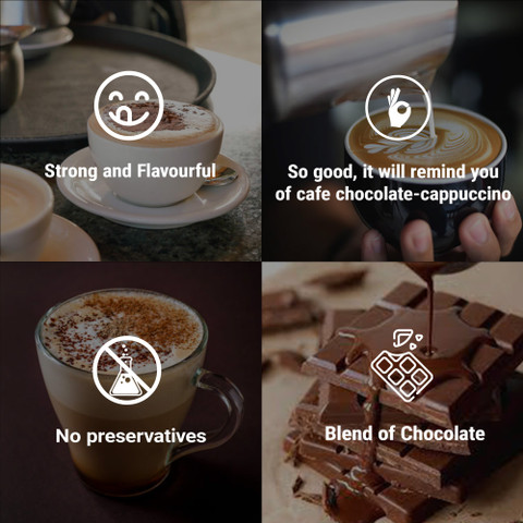 ちょこ① Bevzilla 48 Chocolate & Mocha Instant Coffee Powder Sachets