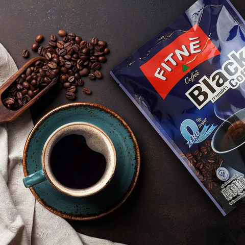 Fitne Black Coffee Packets With Coenzyme Q10 L Carnitine High Antioxidant  10 Sticks Instant Coffee Price in India