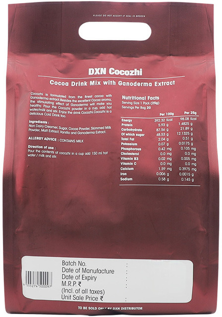 DXN Cocozhi ( Cocoa Drink with Ganoderma extract) Instant Coffee