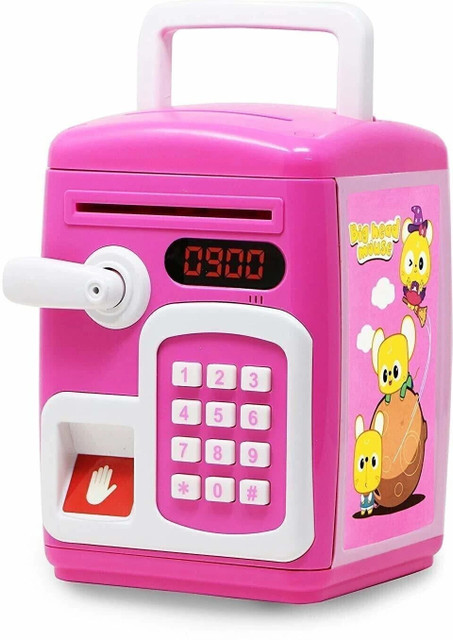 N2J2 SHOP Cartoon Printed Smart Electronic Password Protected Money Bank  for Kids with Light Music Piggy Banks ,Mini ATM Coin Bank for Children  Coin