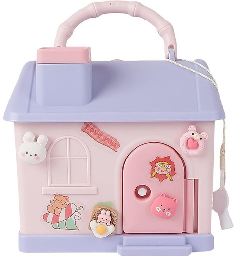 RHINETOYS Piggy Bank House Money-Saving Coin Box, Birthday Return Gift  for Kids Coin Bank