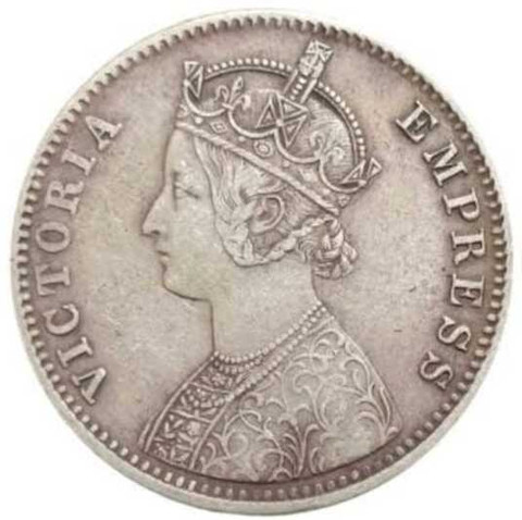 アルワル MS63 ルピー 銀貨 india rupee alwar 世界最高 rbf ONE RUPEE VICTORIA 1882 STATE OF ALWAR SILVER COIN Medieval