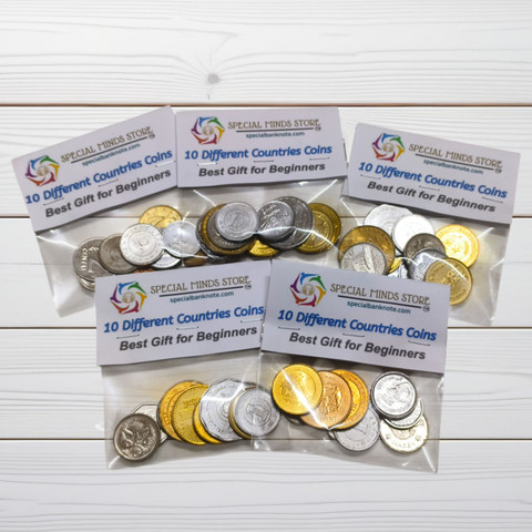 Special Minds Store 10 Different World Coins Mixed Lot Collectible