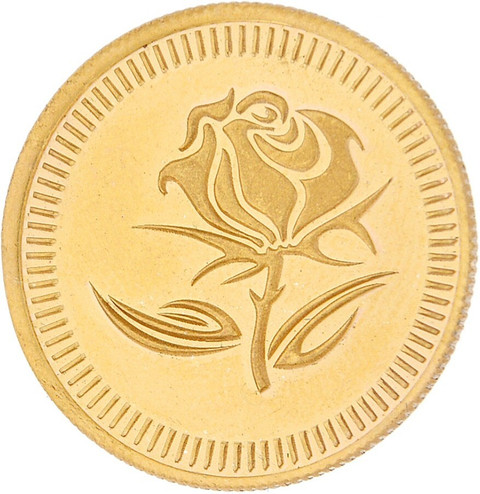 Sri Jagdamba Pearls Flower 24 (999) K 1 g Gold Coin Price in India