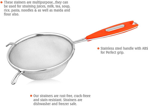 Allwin Stainless Steel Soup Jali Strainer Juice Multiple Use