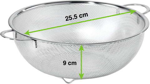 Freshome Stainless Steel Colander Strainer for Kitchen Fruits