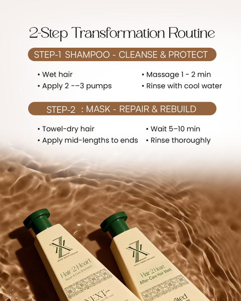 ZXX Hair 2 Heart Repair & Care Shampoo and After-Care Hair Mask