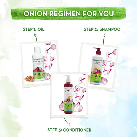 Mamaearth Onion Hair Fall Shampoo Family Pack