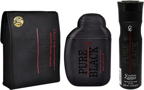 CREATION LAMIS Pure Black Perfume EDT 100ml Deodorant 200ml