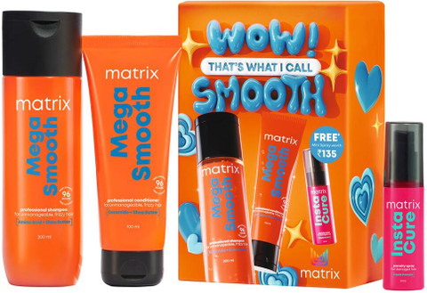 Mask Matrix Hair Smoothing Kit MATRIX Mega Smooth Combo For Frizzy