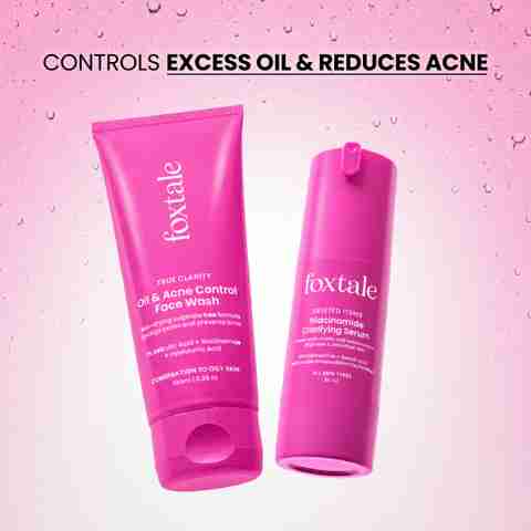 Foxtale Anti-Acne Starter Kit | Oil & Acne Face Wash 100ml + 12% Niacinamide Serum 30ml (2 Items in the set) - Image 5