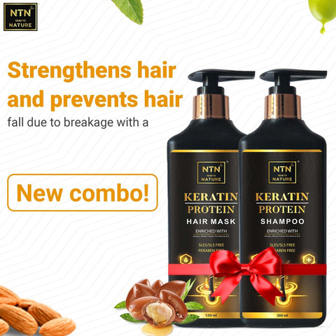 NTN Keratin Protein Shampoo And Hair Mask (Combo Pack) Price in