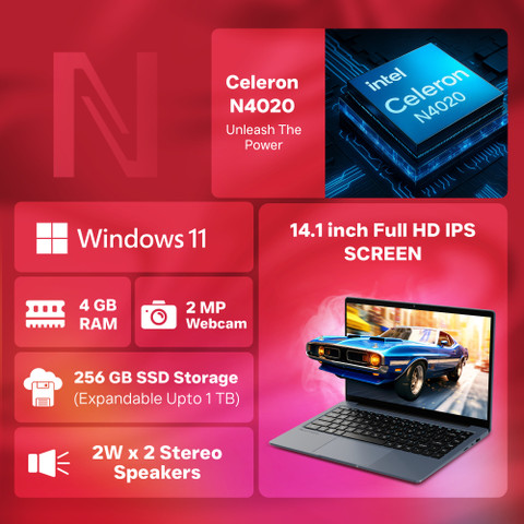 Neopticon BrowseBook Intel Celeron Dual Core N4020 - (4 GB/256 GB