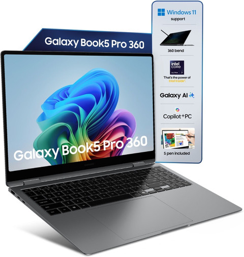 Samsung Galaxy Book5 Pro 360 AI PC Full Metal Chasis Intel Core