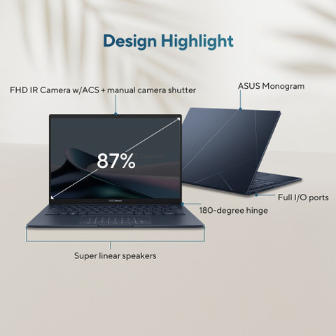 ASUS Zenbook 14 OLED AI PC Intel Core Ultra 7 155H - (32 GB/1 TB