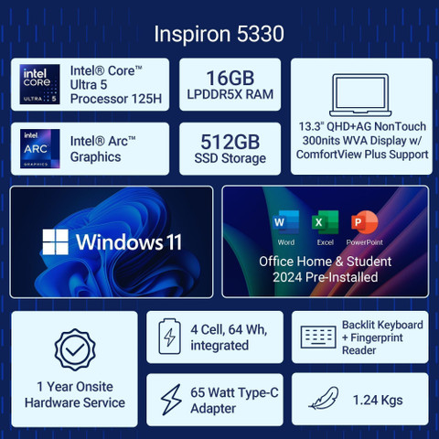Windowsノート本体 Inspiron5330 Core Ultra 5 125H 16G 2T Buy Dell Inspiron 13 5330 Notebook Laptop (Intel Core Ultra 5 125H