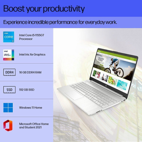 HP Intel Intel Core i5 11th Gen 1155G7 - (8 GB/512 GB SSD/Windows