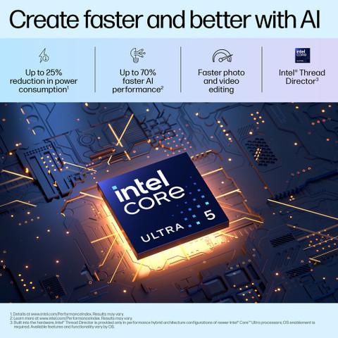 HP Pavilion AI PC Intel Core Ultra 5 125U - (16 GB/512 GB SSD