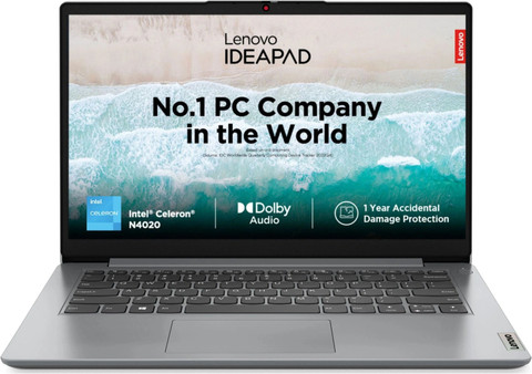 Lenovo IdeaPad 1 Intel Celeron Dual Core N4020 - (8 GB/512 GB SSD