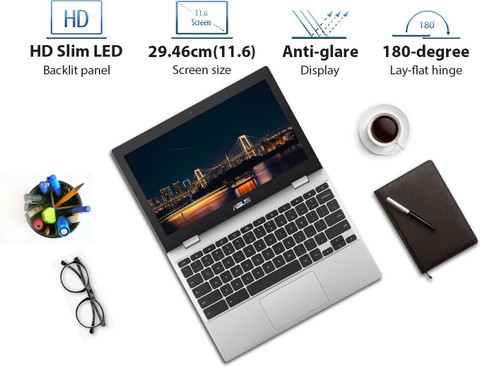 ASUS Chromebook Intel Celeron Dual Core N4020 - (4 GB/32 GB EMMC