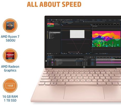 HP Pavilion 13 AMD Ryzen 7 Octa Core 5800U - (16 GB/1 TB SSD