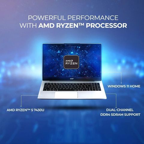 Acer Aspire 15 AMD Ryzen 5 Hexa Core - (8 GB/512 GB SSD/Windows 11