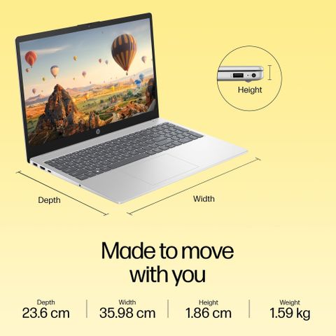 HP Pavilion 15 FHD Display AMD Ryzen 5 Hexa Core 7530U - (8 GB/512