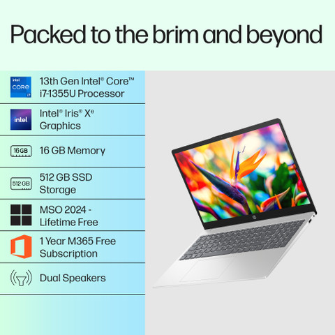 HP Intel Core i7 13th Gen 1355U - (16 GB/512 GB SSD/Windows