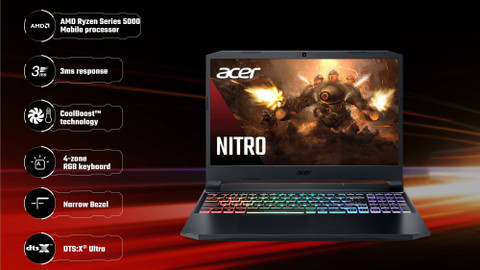 Acer Nitro AMD Ryzen Hexa Core 5600H (8 GB/1 TB HDD/256 GB
