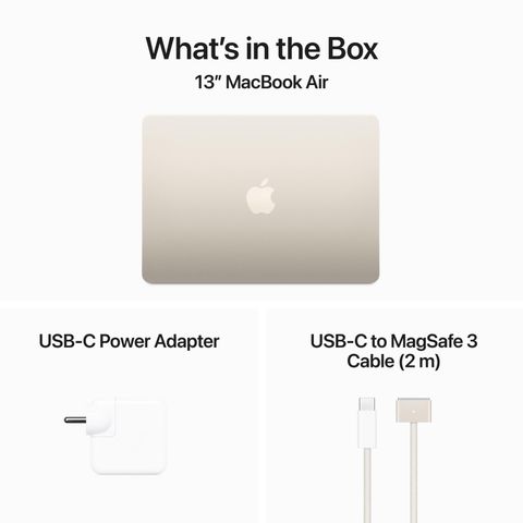 Apple MacBook Air M3 - (8 GB/512 GB SSD/macOS Sonoma) MRXU3HN/A Rs