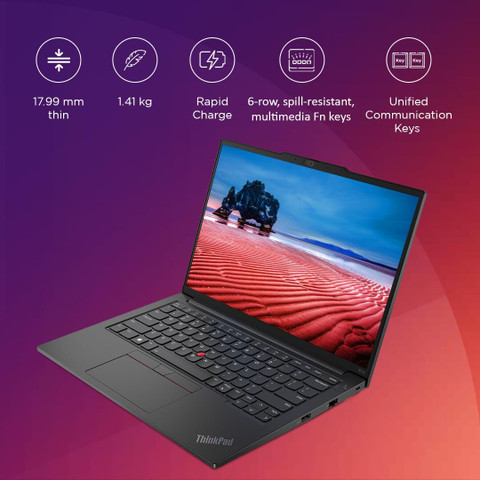 Lenovo Intel Core i3 13th Gen (8 GB/512 GB SSD/DOS) Thinkpad E14 Gen  Business Laptop