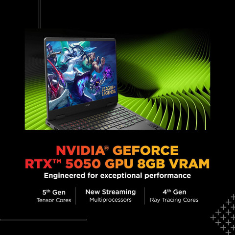 HP OMEN Intel Core 240H (24 GB/1 TB SSD/Windows 11 Home/8 GB  Graphics/NVIDIA GeForce RTX 5050) 16-am0277TX Gaming Laptop