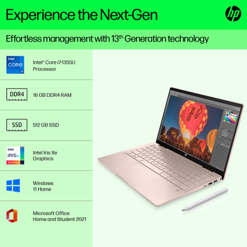 HP Pavilion x360 Intel Core i7 13th Gen - (16 GB/512 GB SSD